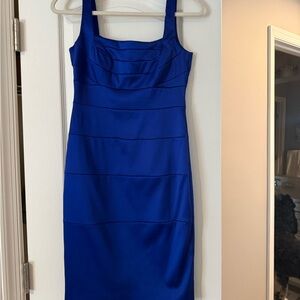 Signature by Sangria Royal Blue Midi Dress